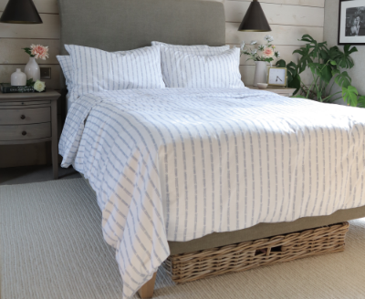 “Embrace the simple virtues of hand painted botanical motifs and rural influences, creating designs that take us back to nature.”