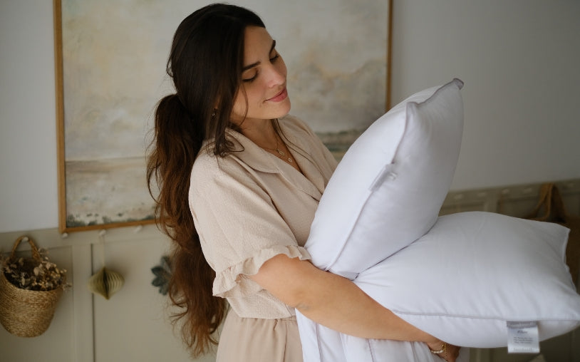 Pair Of Down-Alternative Snuggy Pillows