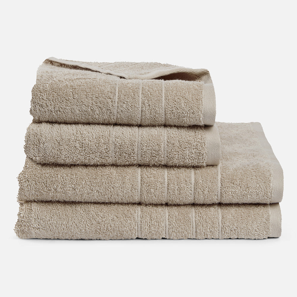 Classic Bath Towel Bundle | Taupe | Linenbundle UK